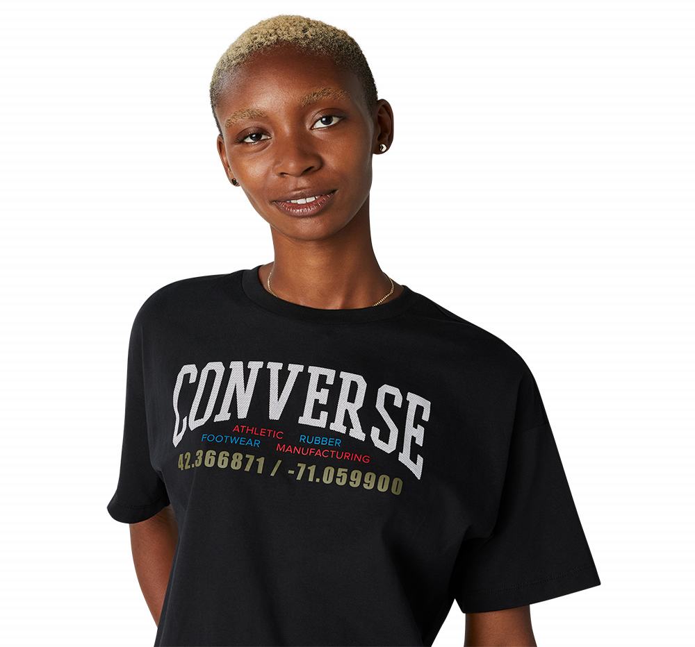 Camiseta Converse Authentic Mulher Pretas 346187GUI